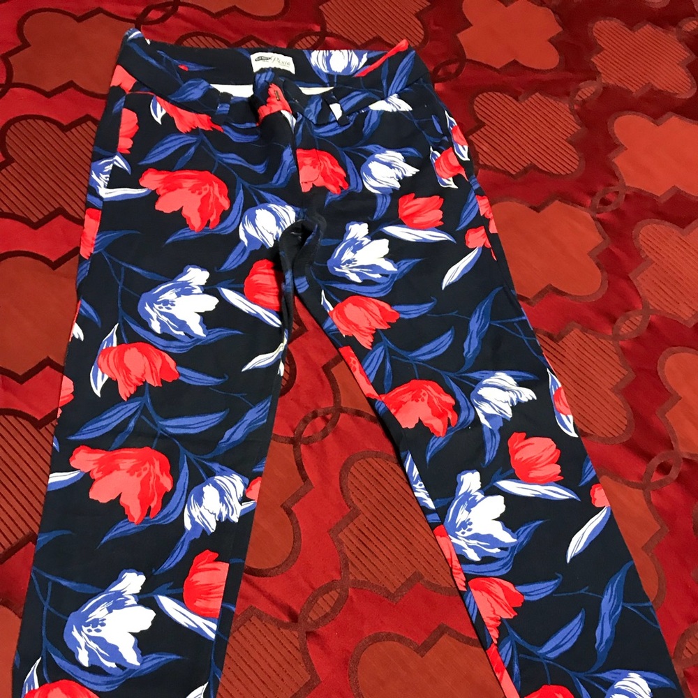 Cute colorful red white and blue pants